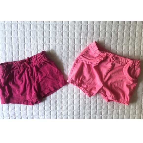 The Children's Place Other - Baby Girl Pink Soft Cotton Shorts Bundle